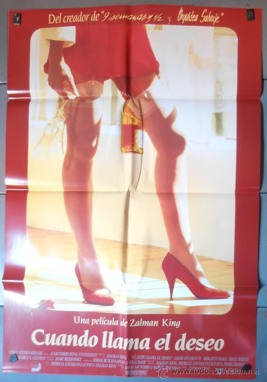 Cine: CUANDO LLAMA EL DESEO, CARTEL DE CINE ORIGINAL 70x100 APROX (4904)