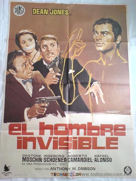 Cine: P&Oacute;STER ORIGINAL  EL HOMBRE INVISIBLE - Foto 1