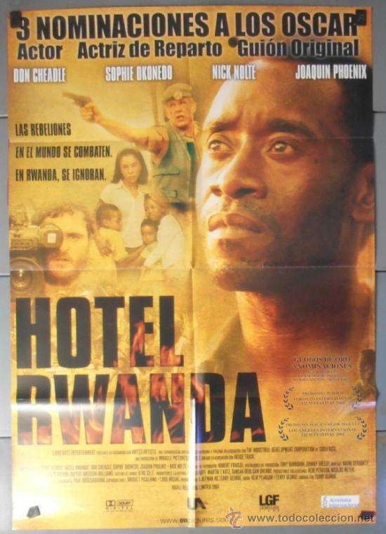 Kino: HOTEL RWANDA, CARTEL DE CINE ORIGINAL 70x100 APROX (10076)