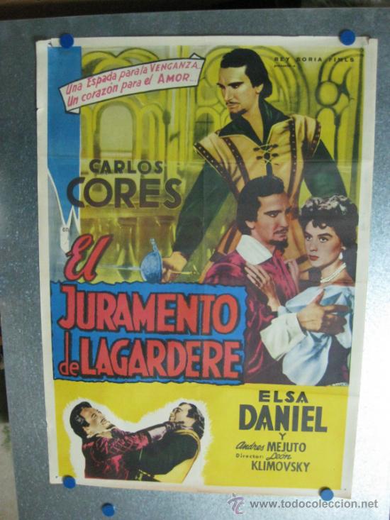 EL JURAMENTO DE LAGARDERE - CARLOS CORE, ELSA DANIEL, ANDRES MEJUTO (Cine - Posters y Carteles - Aventura)
