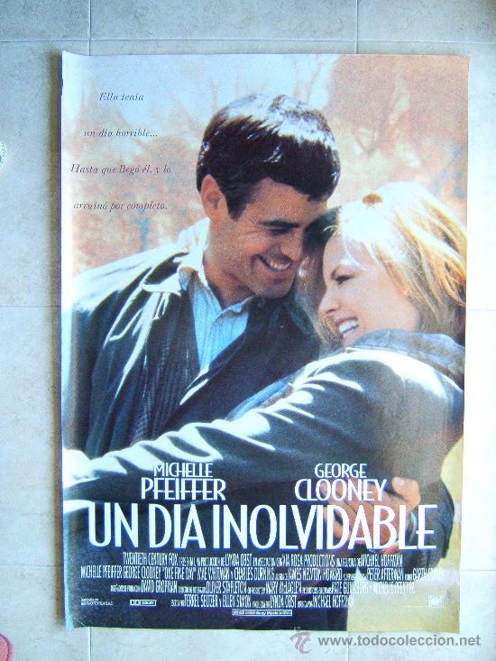 Cinema: UN DIA INOLVIDABLE-MICHEL HOFFMAN===SIN DOBLECES===MICHELLE PFEIFFER-GEORGE CLOONEY-POSTER-1997.