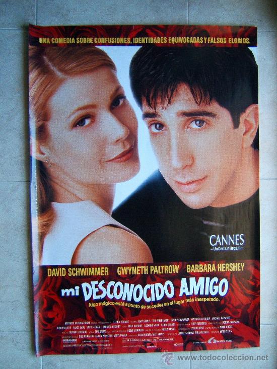 Cinema: MI DESCONOCIDO AMIGO-MATT REEVES-D. SCHWIMMER-GWYNETH PALTROW-POSTER====SIN DOBLECES=====98X68-1996.