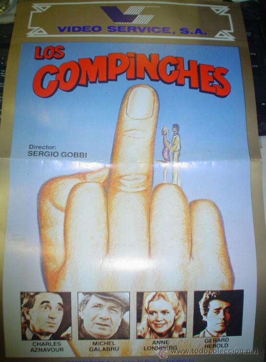Cin&eacute;ma: CARTEL DE LA PELICULA LOS COMPICHES. 50 X 32CM.
