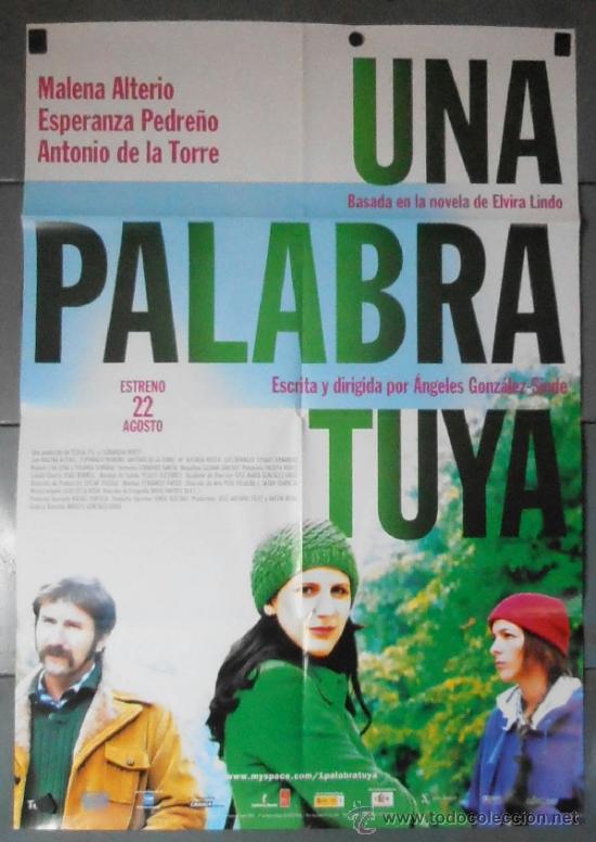 Cin&eacute;ma: UNA PALABRA TUYA, CARTEL DE CINE ORIGINAL 70x100 APROX (10392)