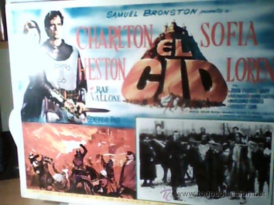 Cine: EL CID CON CHARLTON HESTON Y SOFIA LOREN - Foto 1
