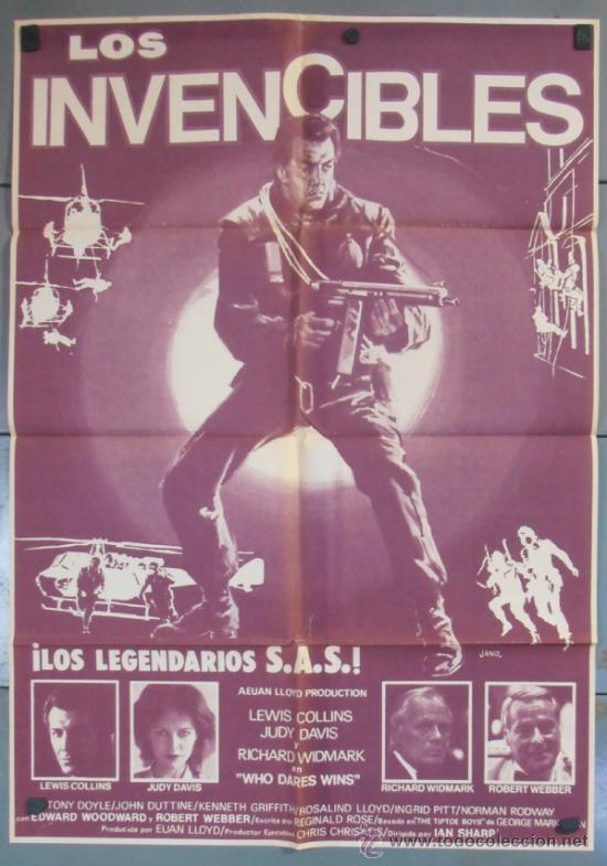 Cinema: LOS INVENCIBLES, CARTEL DE CINE ORIGINAL 70x100 APROX (8889)