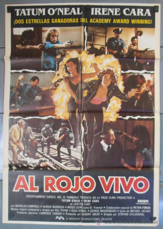 Cinema: AL ROJO VIVO, CARTEL DE CINE ORIGINAL 70x100 APROX (8893)