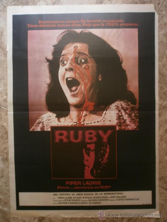 Cine: RUBY. PIPER LAURIE, STUART WHITMAN, ROGER DAVIS. A&Ntilde;O 1977. - Foto 1
