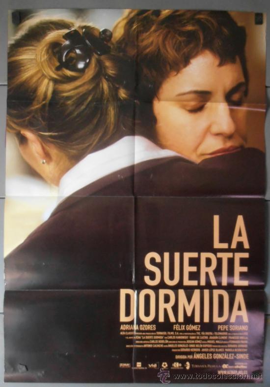 Cine: LA SUERTE DORMIDA, CARTEL DE CINE ORIGINAL 70x100 APROX (9290)