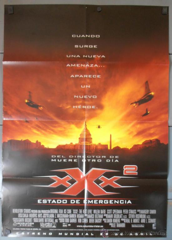 Cinema: ESTADO DE EMERGENCIA XXX 2, CARTEL DE CINE ORIGINAL 70x100 APROX (9318)