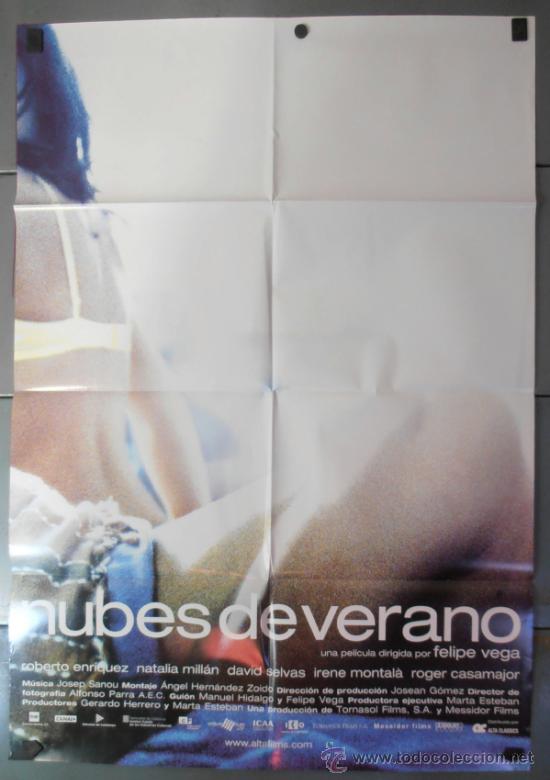 Cine: NUBES DE VERANO, CARTEL DE CINE ORIGINAL 70x100 APROX (9399)