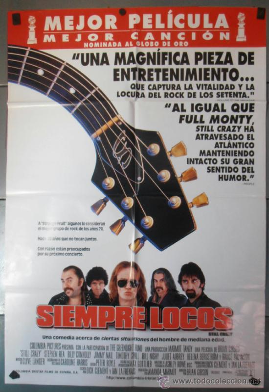 Kino: SIEMPRE LOCOS, CARTEL DE CINE ORIGINAL 70x100 APROX (9452)