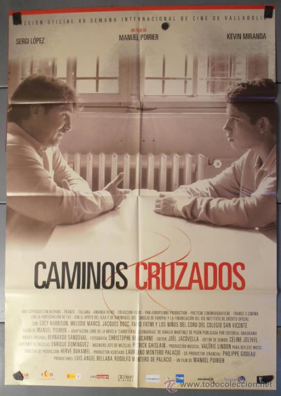 Cine: CAMINOS CRUZADOS, CARTEL DE CINE ORIGINAL 70x100 APROX (9551)