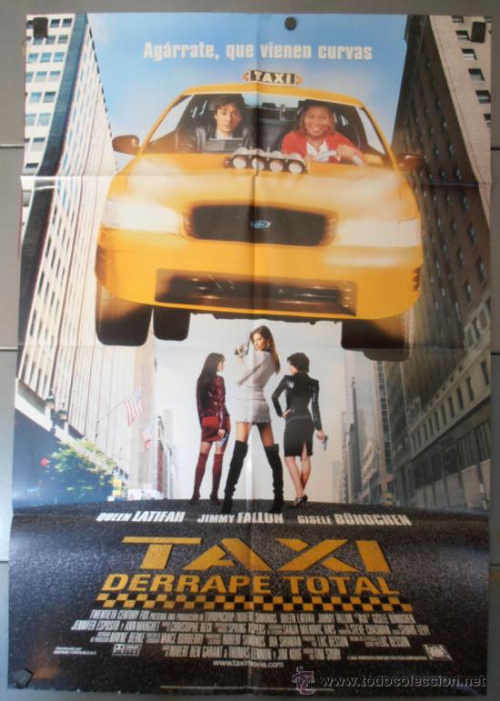 Kino: TAXI DERRAPE TOTAL, CARTEL DE CINE ORIGINAL 70x100 APROX (9692)