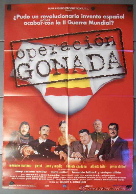 Cin&eacute;ma: OPERACI&Oacute;N GONADA, CARTEL DE CINE ORIGINAL 70x100 APROX (10009)