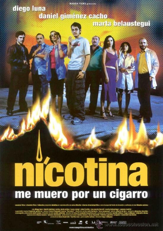 Cinema: CARTEL DE CINE NICOTINA 70X100 ORIGINAL