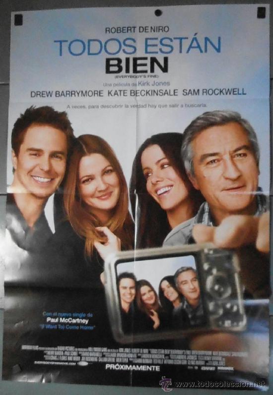 Kino: TODOS EST&Aacute;N BIEN, CARTEL DE CINE ORIGINAL 70x100 APROX (10459)