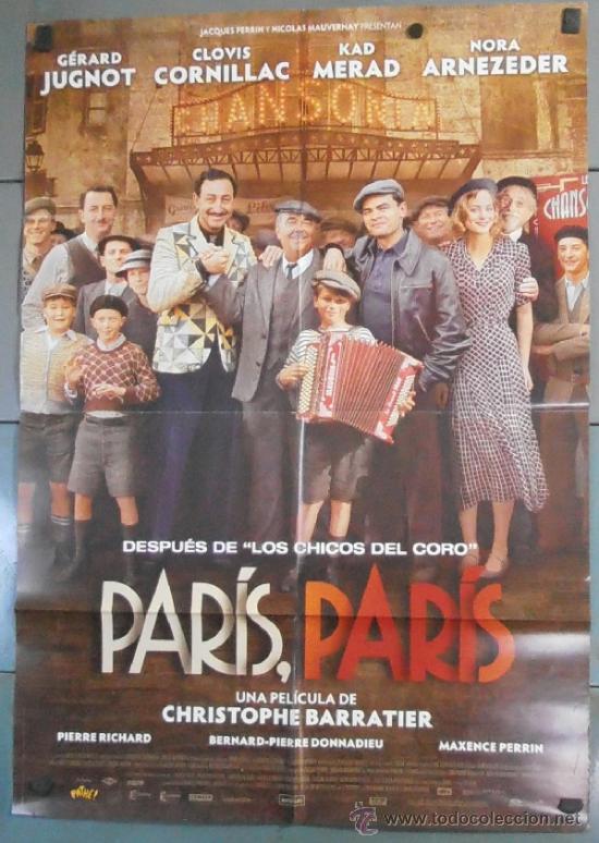 Kino: PAR&Iacute;S, PAR&Iacute;S, CARTEL DE CINE ORIGINAL 70x100 APROX (10478)