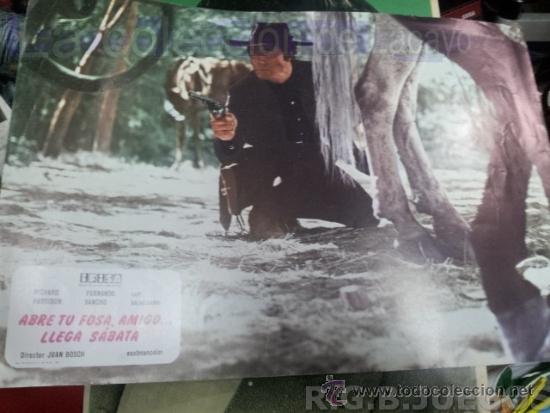 Cinema: AFICHE O CARTEL DE CINE ABRE TU FOSA AMIGO LLEGA SABATA A 21 X 29