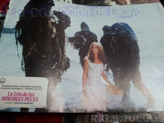 Kino: AFICHE O CARTEL DE CINE LA ISLA DE LOS HOMBRES PECES 21 X 29