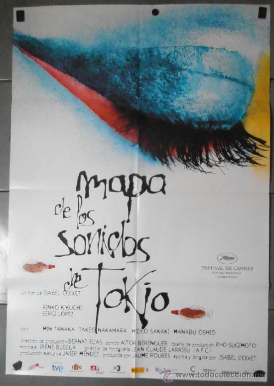 Cine: MAPA DE LOS SONIDOS DE TOKYO, CARTEL DE CINE ORIGINAL 70x100 APROX (10525)