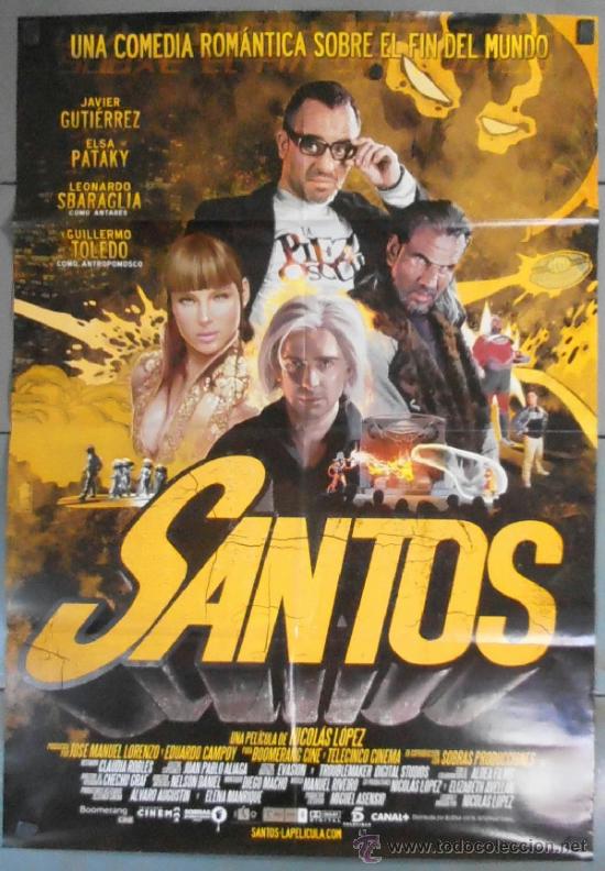 Kino: SANTOS, CARTEL DE CINE ORIGINAL 70x100 APROX (10632)