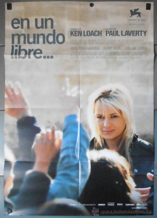 Cin&eacute;ma: EN UN MUNDO LIBRE..., CARTEL DE CINE ORIGINAL 70x100 APROX (10693)