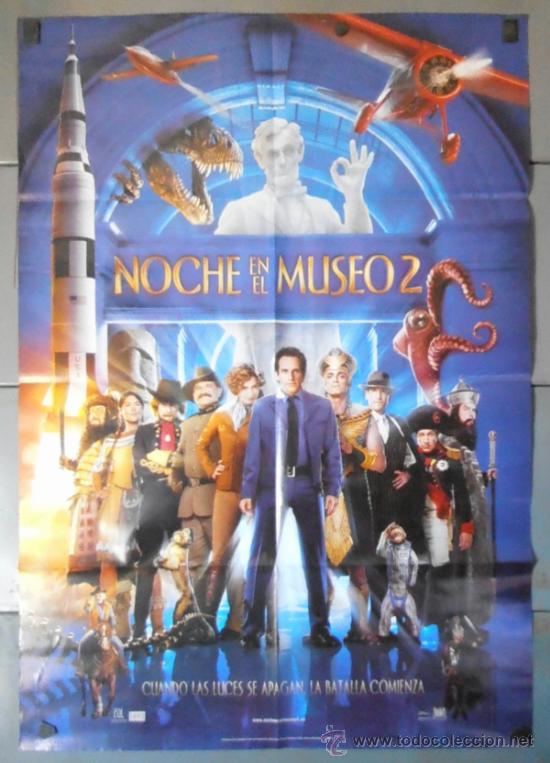 Cine: NOCHE EN EL MUSEO 2, CARTEL DE CINE ORIGINAL 70x100 APROX (10702)