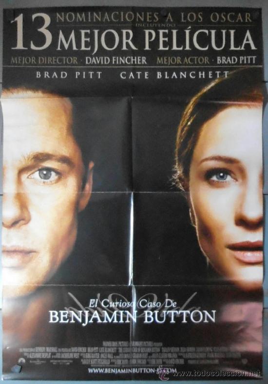 Cin&eacute;ma: EL CURIOSO CASO DE BENJAMIN BUTTON, CARTEL DE CINE ORIGINAL 70x100 APROX (10739)