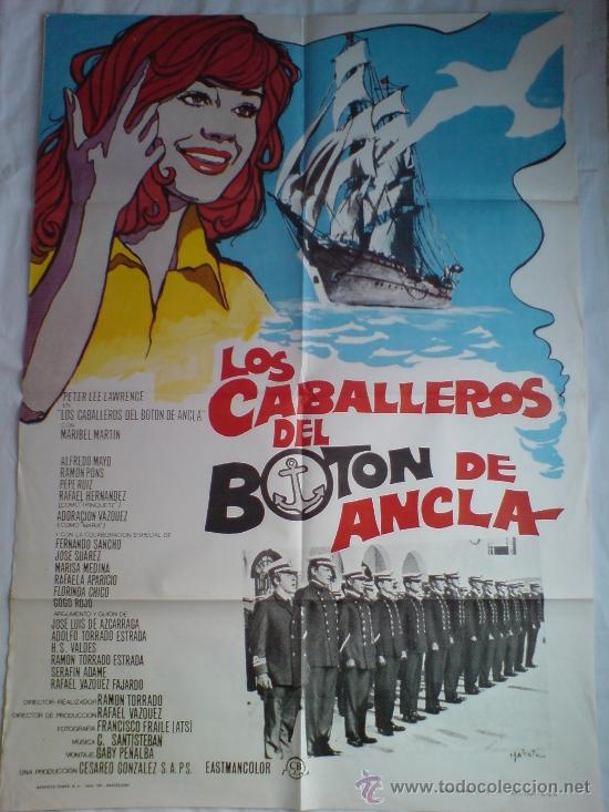 Cine: P&Oacute;STER ORIGINAL LOS CABALLEROS DEL BOT&Oacute;N DE ANCLA - Foto 1