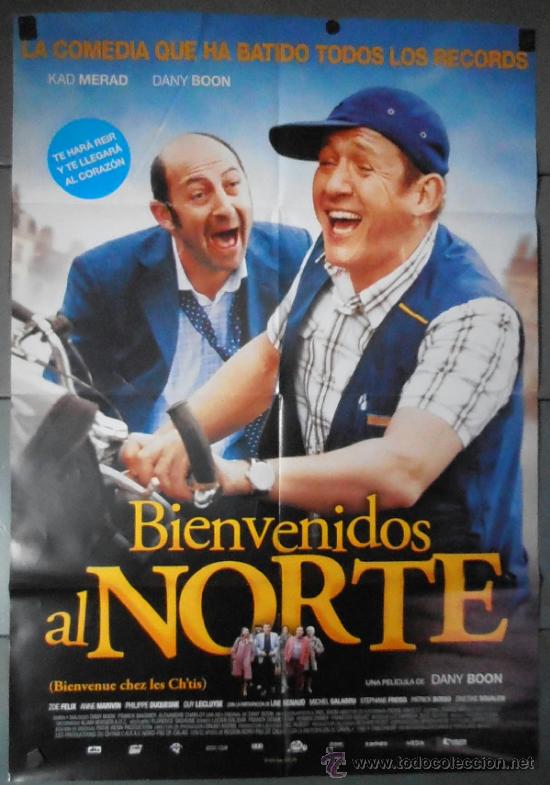 Kino: BIENVENIDOS AL NORTE, CARTEL DE CINE ORIGINAL 70x100 APROX (10755)