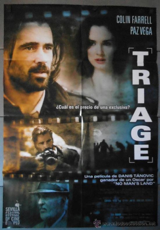 Kino: TRIAGE, CARTEL DE CINE ORIGINAL 70x100 APROX (10815)