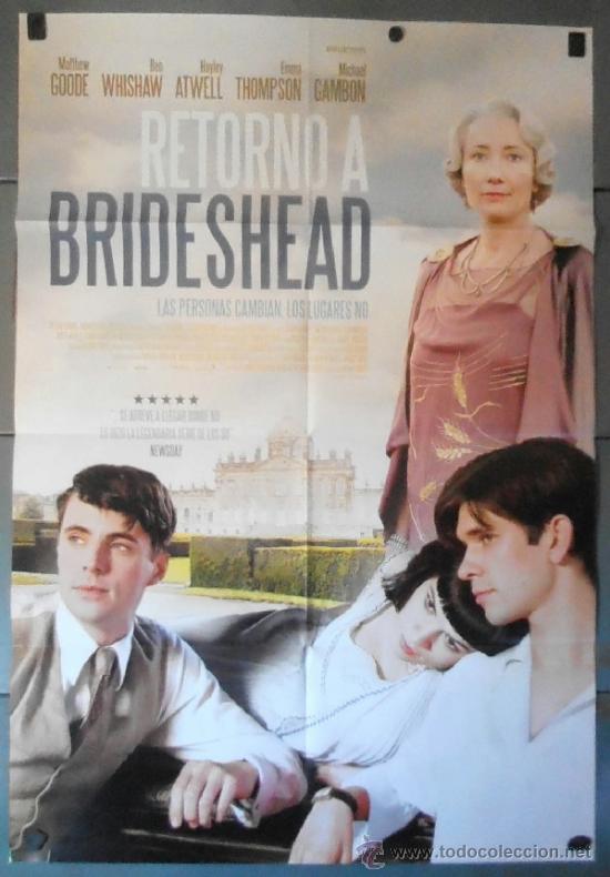 Cin&eacute;ma: RETORNO A BRIDESHEAD, CARTEL DE CINE ORIGINAL 70x100 APROX (10922)
