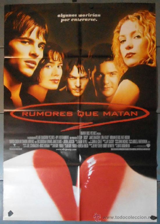 Cin&eacute;ma: RUMORES QUE MATAN, CARTEL DE CINE ORIGINAL 70x100 APROX (11116)