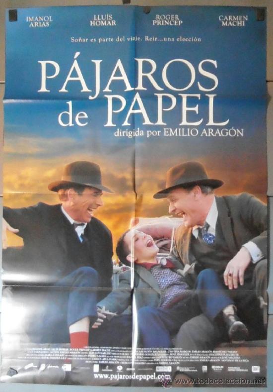 Cin&eacute;ma: P&Aacute;JAROS DE PAPEL, CARTEL DE CINE ORIGINAL 70x100 APROX (11122)
