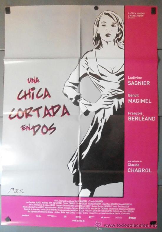 Cin&eacute;ma: UNA CHICA CORTADA EN DOS, CARTEL DE CINE ORIGINAL 70x100 APROX (11154)
