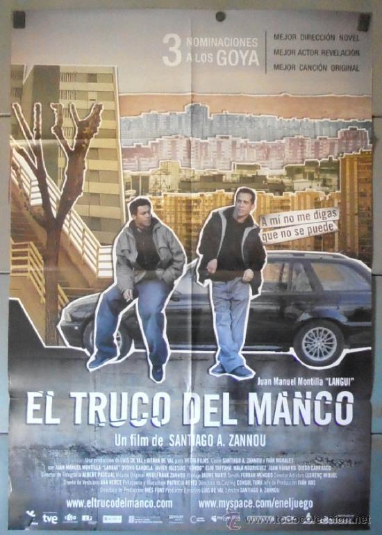 Kino: EL TRUCO DEL MANCO, CARTEL DE CINE ORIGINAL 70x100 APROX (11313)