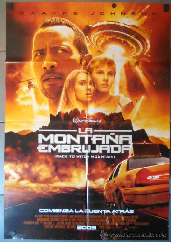 Cinema: LA MONTA&Ntilde;A EMBRUJADA, CARTEL DE CINE ORIGINAL 70x100 APROX (11364)
