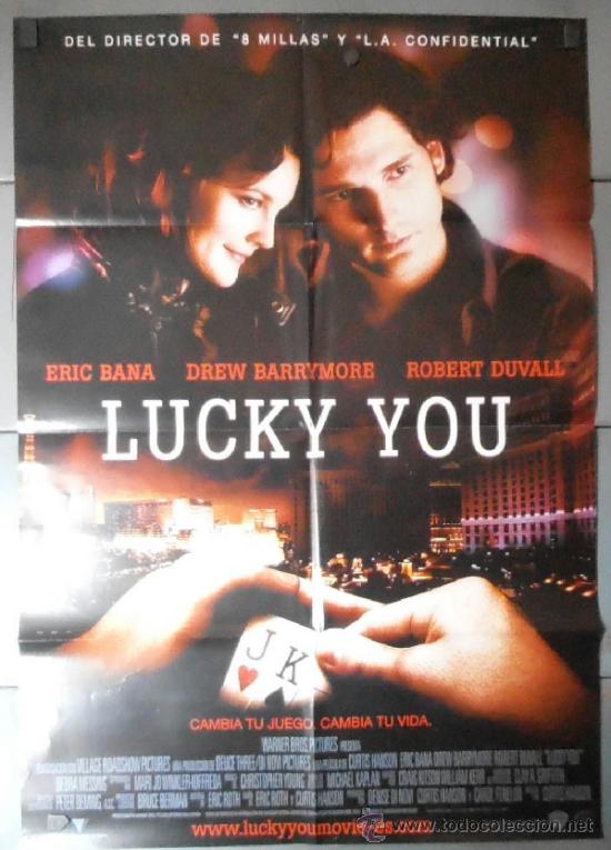 Cinema: LUCKY YOU, CARTEL DE CINE ORIGINAL 70x100 APROX (11383)