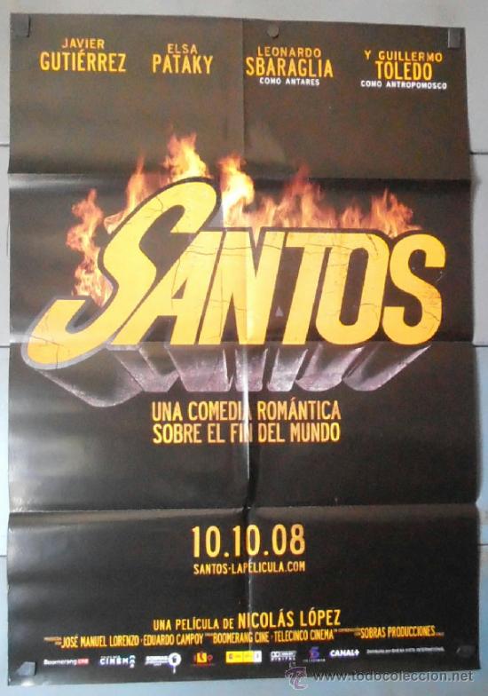 Kino: SANTOS (PR&Oacute;XIMAMENTE), CARTEL DE CINE ORIGINAL 70x100 APROX (11477)