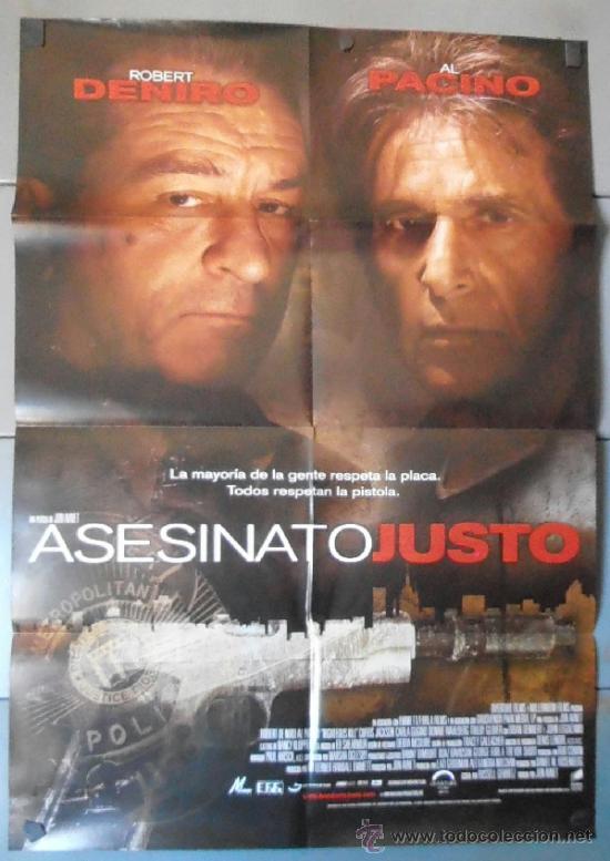 Kino: ASESINATO JUSTO, CARTEL DE CINE ORIGINAL 70x100 APROX (11503)