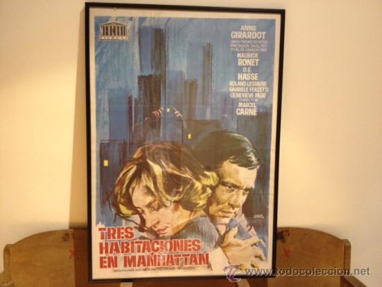 Kino: Cartelera de cine original de la pel&iacute;cula TRES HABITACIONES EN MANHATTAN