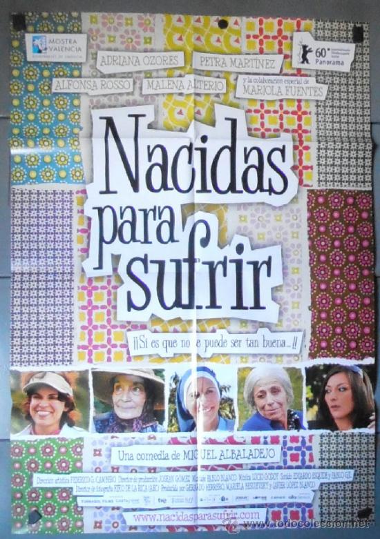 Cin&eacute;ma: NACIDAS PARA SUFRIR, CARTEL DE CINE ORIGINAL 70x100 APROX (11580)