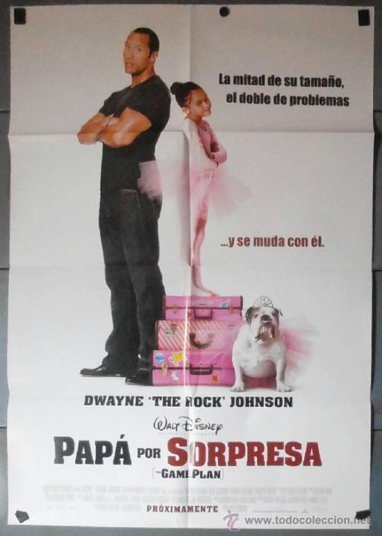 Cin&eacute;ma: PAP&Aacute; POR SORPRESA., CARTEL DE CINE ORIGINAL 70x100 APROX (11646)