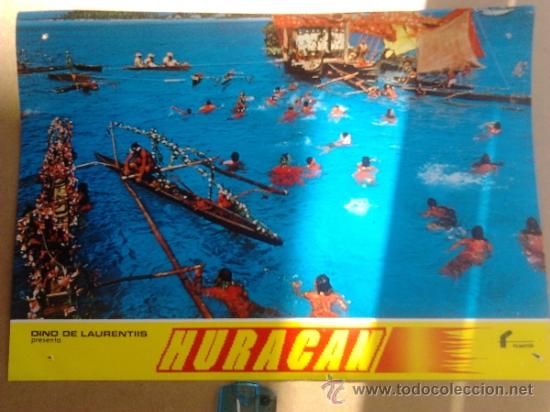 Kino: Cartelera de cine ,de 34 x 24 cms ,Huracan