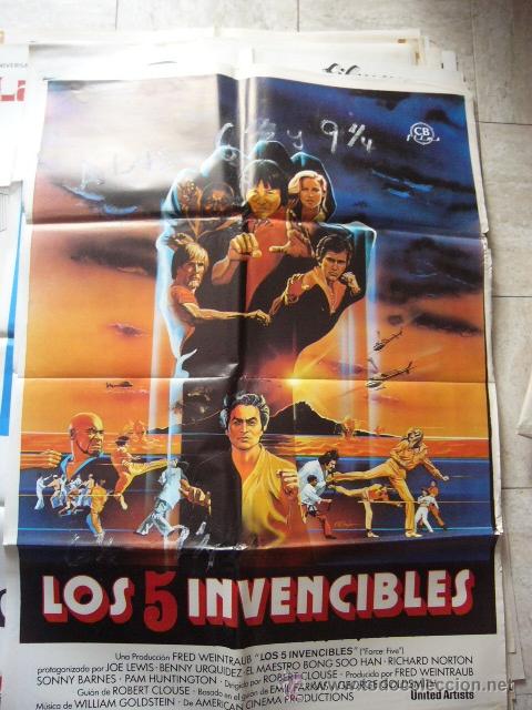 Cin&eacute;ma: CARTEL DE CINE- MOVIE POSTER. LOS 5 INVENCIBLES
