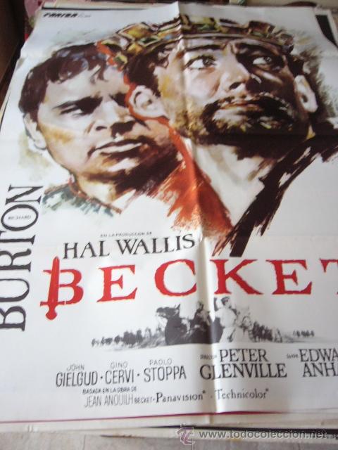Cinema: CARTEL DE CINE- MOVIE POSTER. BECKET