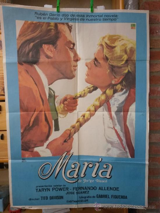 Cinema: Poster de Maria de 1973 papel aspecto antiguo nada brillante muy agradable de ver