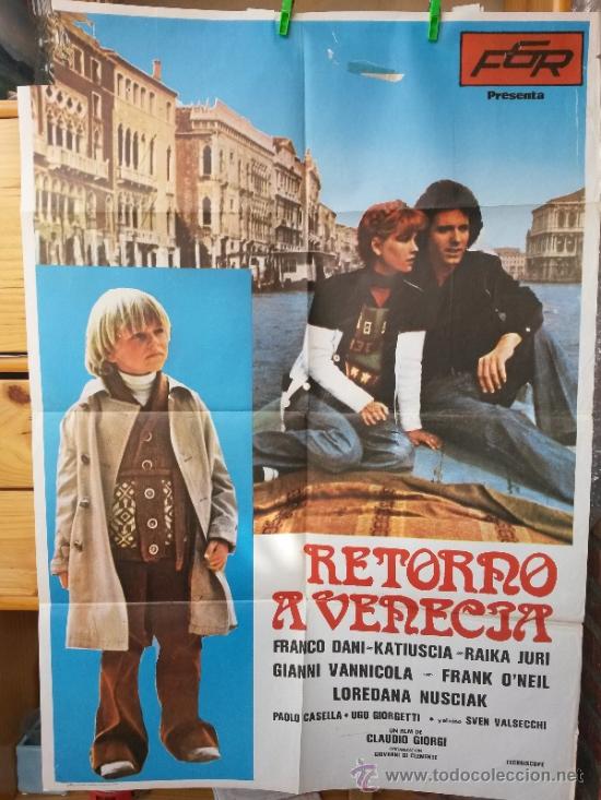 Cinema: Poster 70 x 100 cms de Retorno a Venecia de 1978