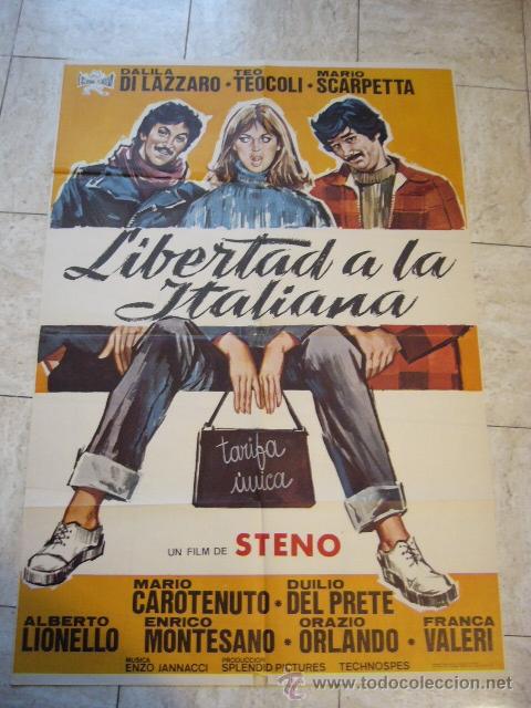 Kino: CARTEL DE CINE- MOVIE POSTER.LIBERTAD A LA ITALIANA